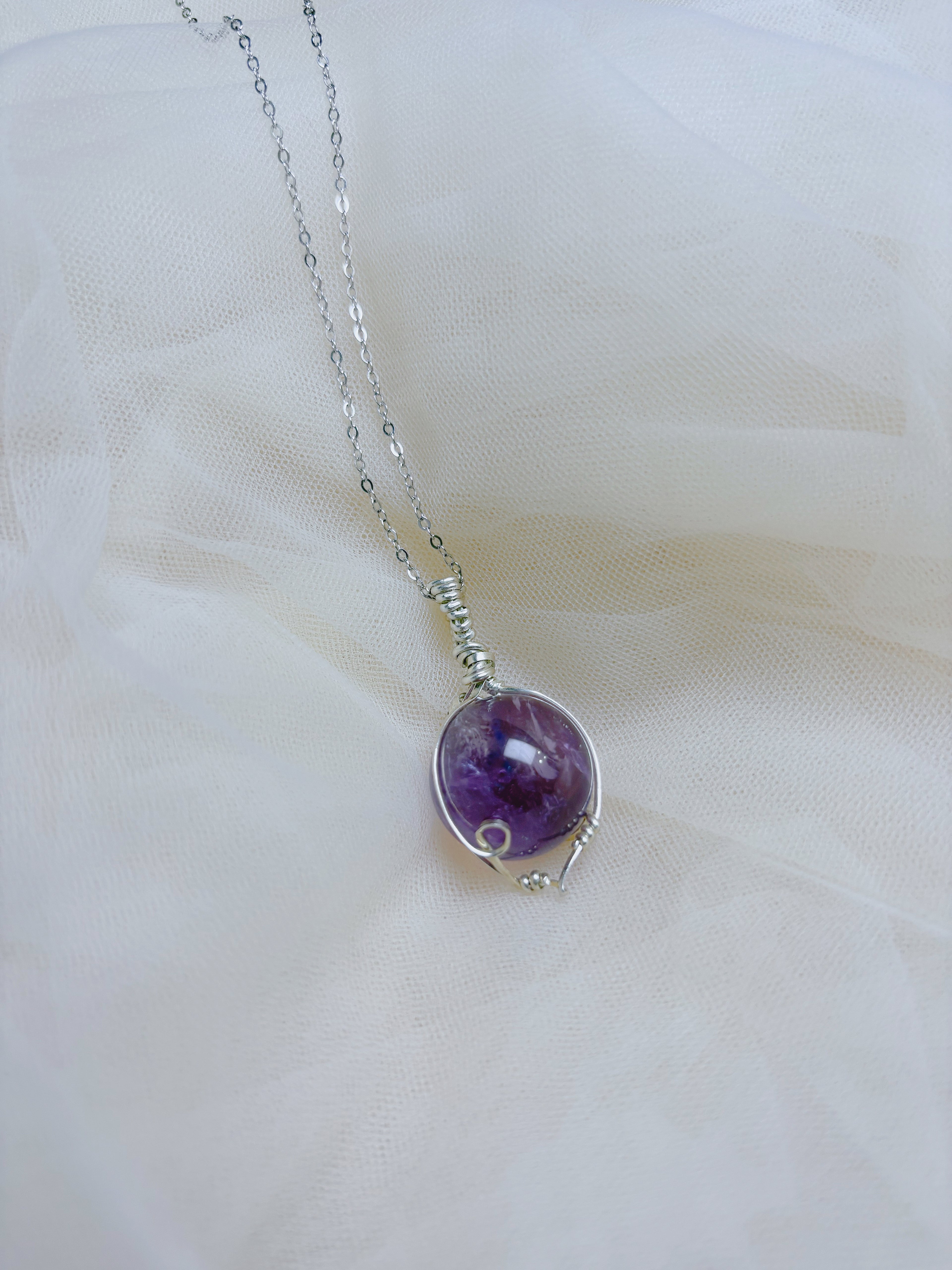 Ethereal Crystal Orb Necklace
