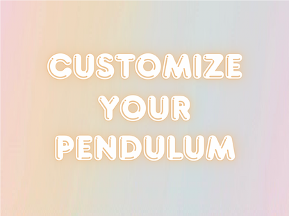 Custom Crystal Pendulum
