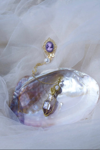 Queen of Pearl Crystal Pendulum