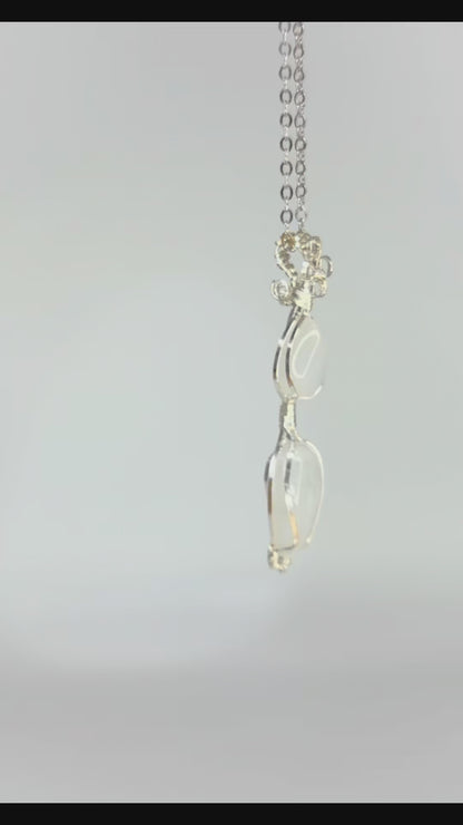 S925 Dual Moonstone Necklace – No.01