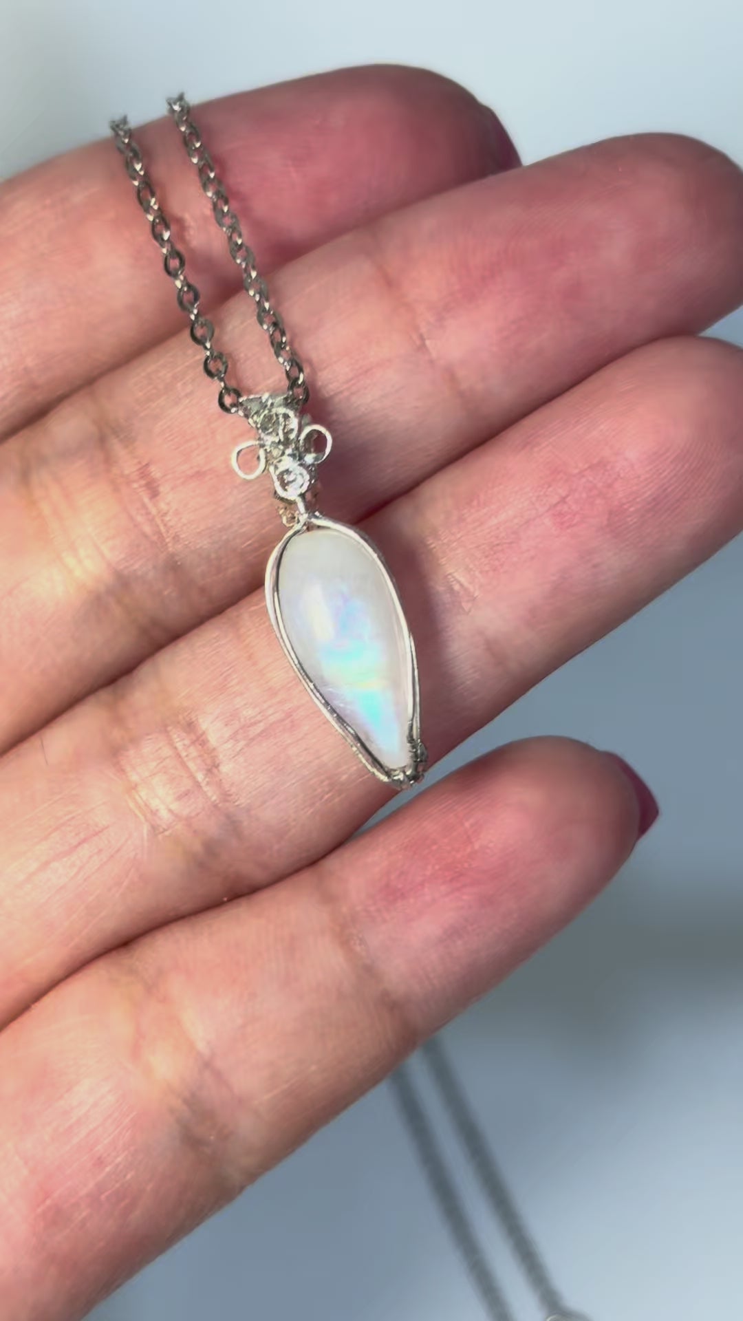 S925 Moonstone Necklace – No.01