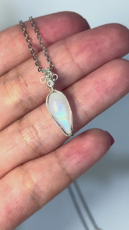 S925 Moonstone Necklace – No.01